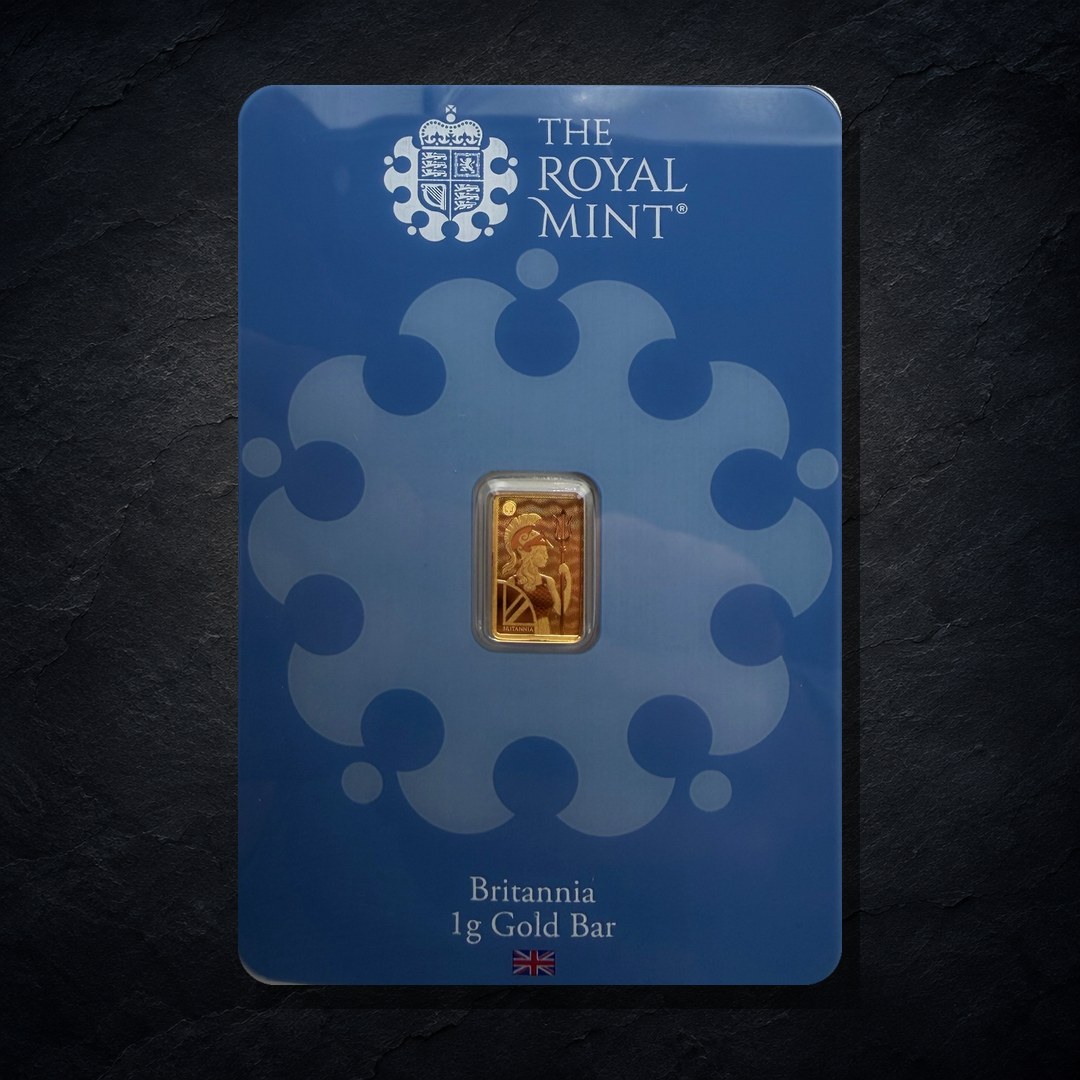 ROYAL MINT 1g BRITANNIA FINE GOLD BAR