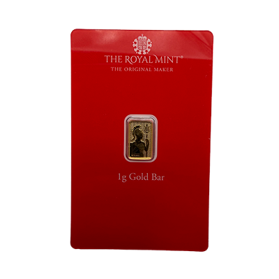 Royal Mint 1g Gold Britannia Bar