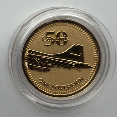 CONCORDE FULL GOLD SOVEREIGN — 8g OR £750 CASH ALTERNATIVE