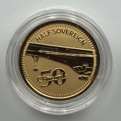 CONCORDE HALF GOLD SOVEREIGN — 4g OR £375 CASH ALTERNATIVE