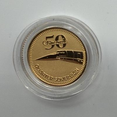 CONCORDE QUARTER GOLD SOVEREIGN — 2g OR £190 CASH ALTERNATIVE