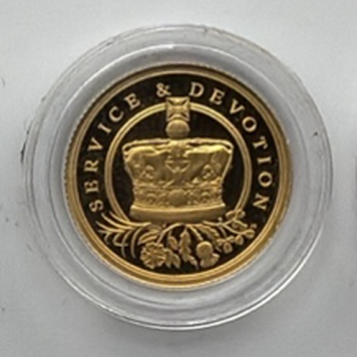 QUEEN ELIZABETH II TRIBUTE QUARTER GOLD SOVEREIGN — 2g OR £190 CASH ALTERNATIVE