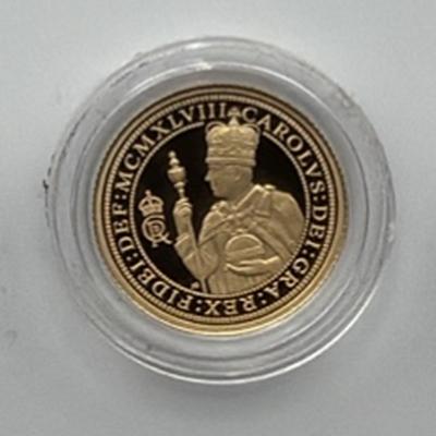 2024 KING'S BIRTHDAY CAROLEAN QUARTER GOLD SOVEREIGN — 2g OR £190 CASH ALTERNATIVE