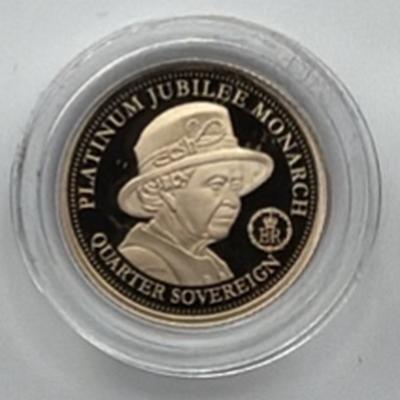 PLATINUM JUBILEE PLATINUM-GOLD QUARTER SOVEREIGN — 2g OR £190 CASH ALTERNATIVE