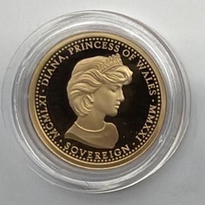 PRINCESS DIANA FULL GOLD SOVEREIGN — 8g OR £750 CASH ALTERNATIVE