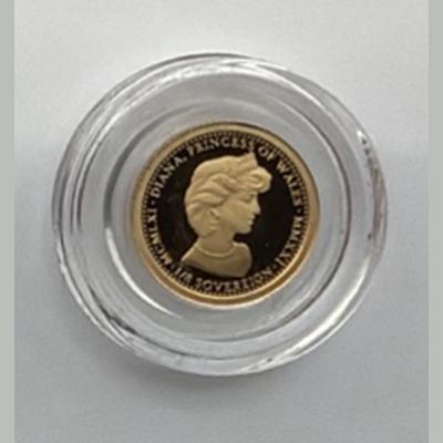 PRINCESS DIANA 1/8 GOLD SOVEREIGN — 1g OR £90 CASH ALTERNATIVE