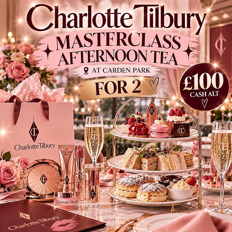 💄✨ CHARLOTTE TILBURY MASTERCLASS AFTERNOON TEA FOR 2! ✨💄