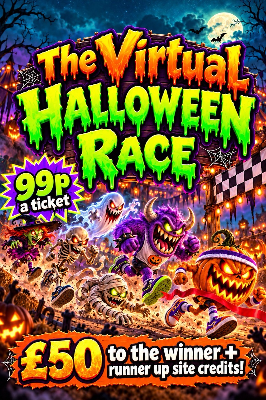 The Virtual Halloween Race - Drawn Live
