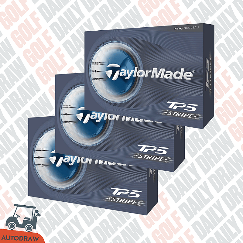 WIN 3 DOZEN TAYLORMADE TP5 STRIPE BALLS *AUTODRAW*