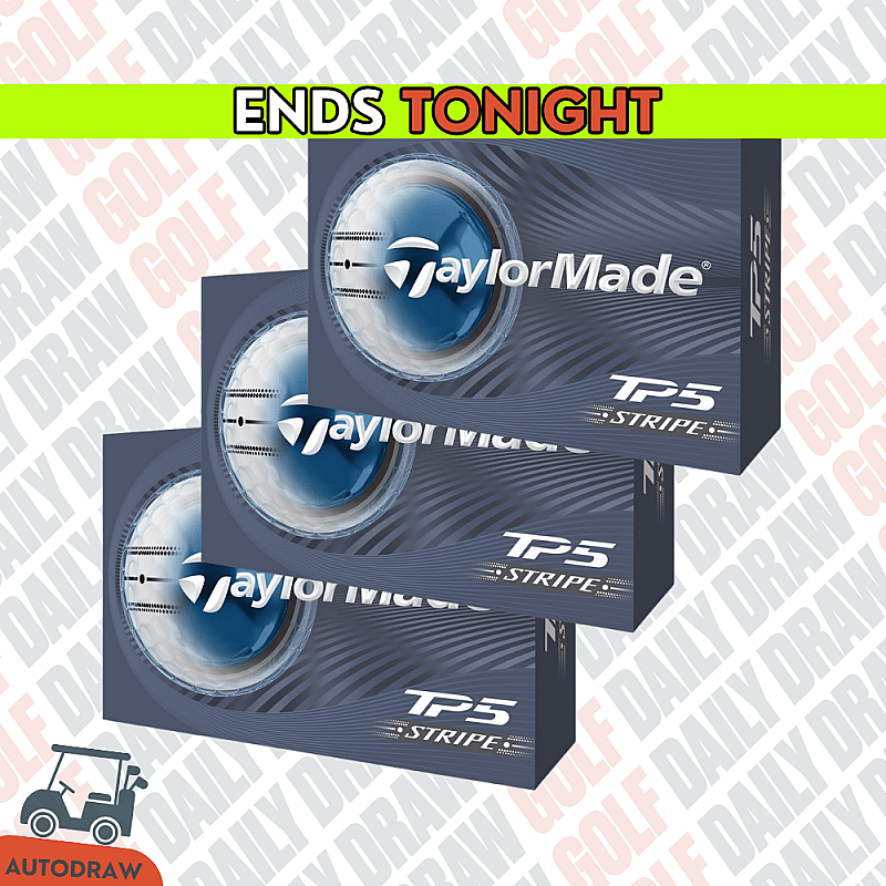 WIN 3 DOZEN TAYLORMADE TP5 STRIPE BALLS *AUTODRAW*