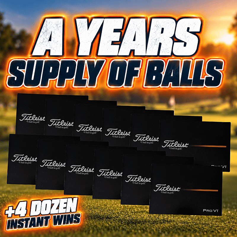 WIN A YEARS SUPPLY OF BALLS (+4 DOZ INSTANT WINS)