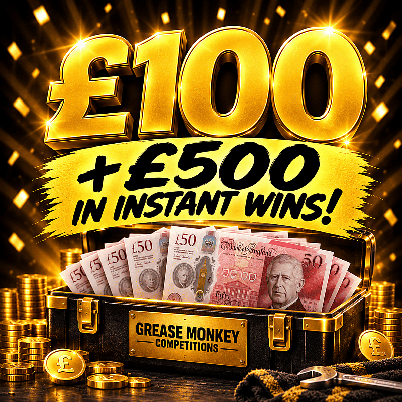 £100 CASH + £500 IN INSTANT WINS