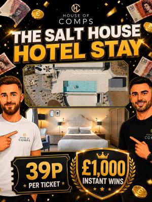 Win a Stay at The Salt House Hotel & Spa + £1,000 of Instant Wins