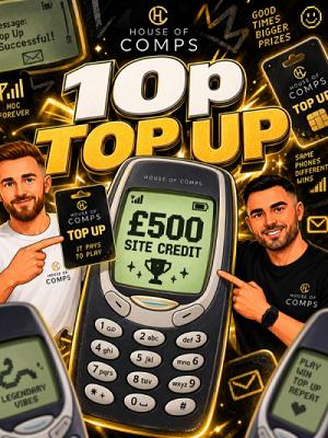 10P TOP UP - SITE CREDIT INSTANT WIN!