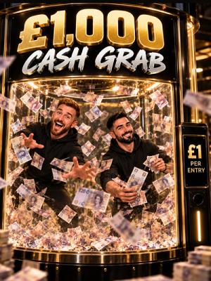 £1,000 Cash Grab Instant Win! 