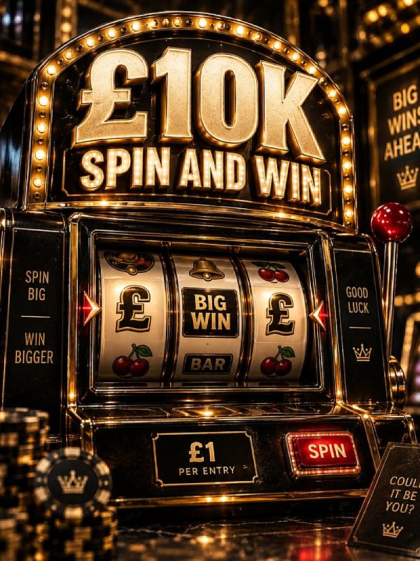 £10,000 SPIN AND WIN SLOTS!