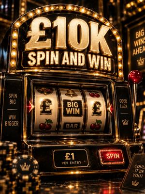 £10,000 SPIN AND WIN SLOTS!