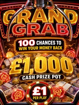 The Grand Grab 2! Cash Instant Winner! Low Odds!