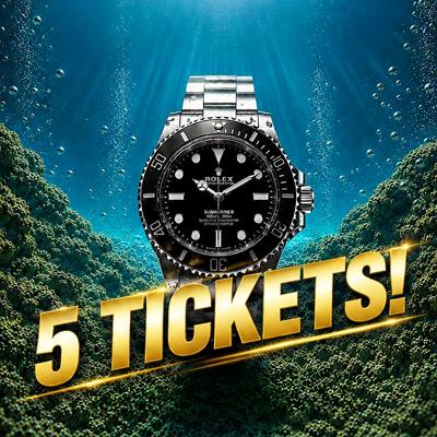5 Rolex Tickets Worth £50