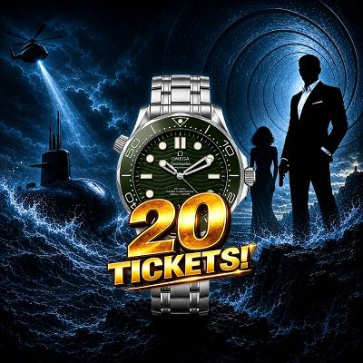 20 OMEGA Tickets Worth £100