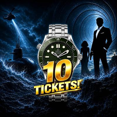 10 OMEGA Tickets Worth £50