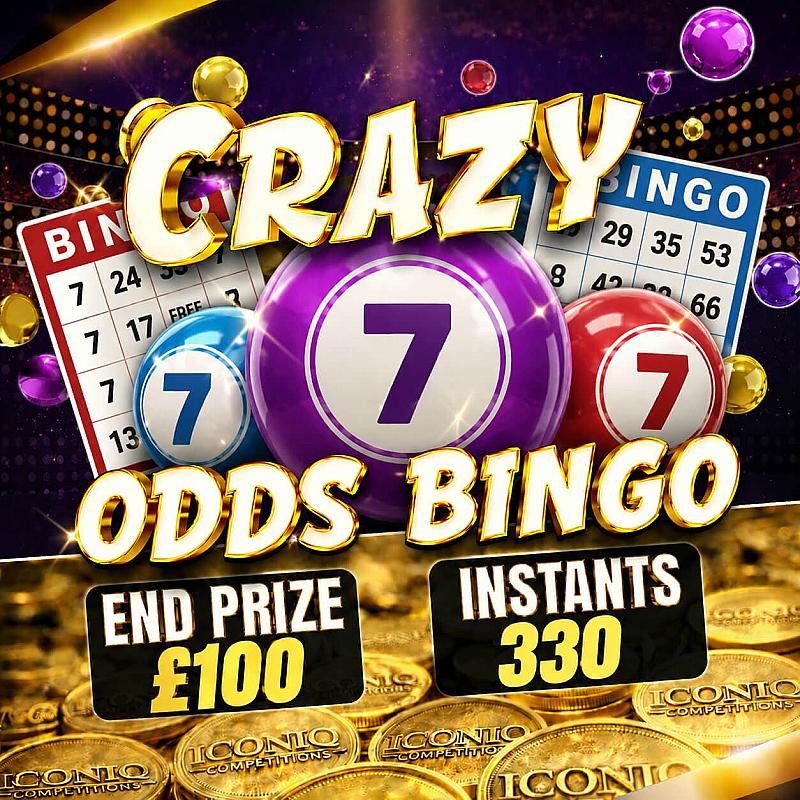 CRAZY ODDS BINGO - £1,000 of Prizes