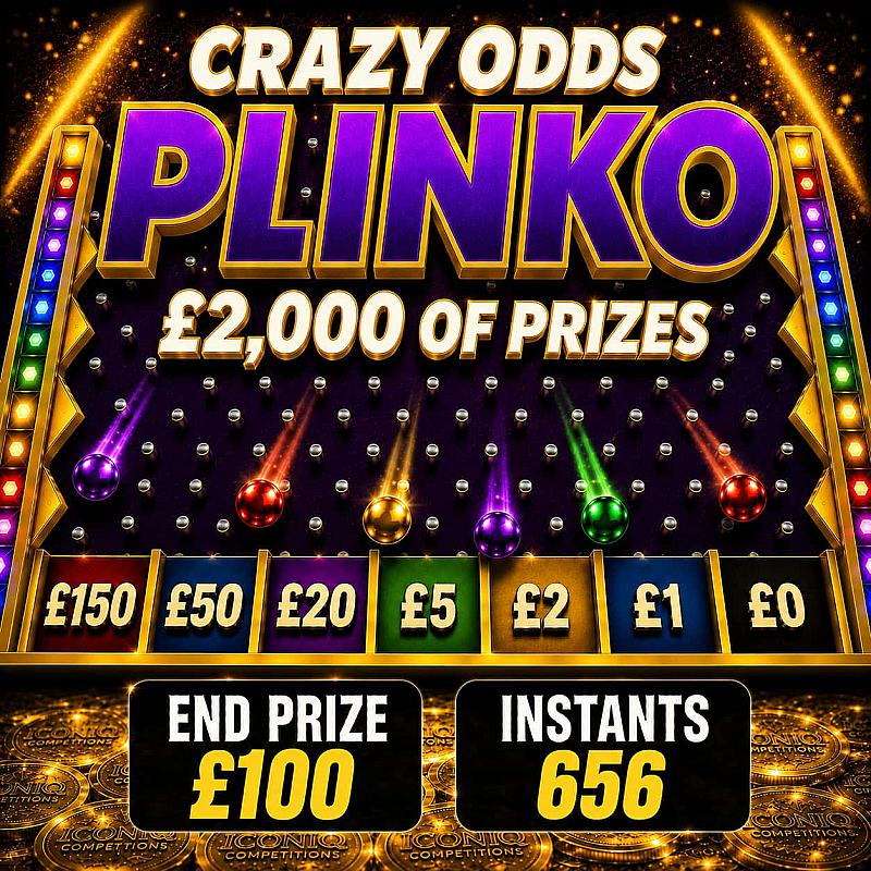 CRAZY ODDS PLINKO - £2,000 of Prizes