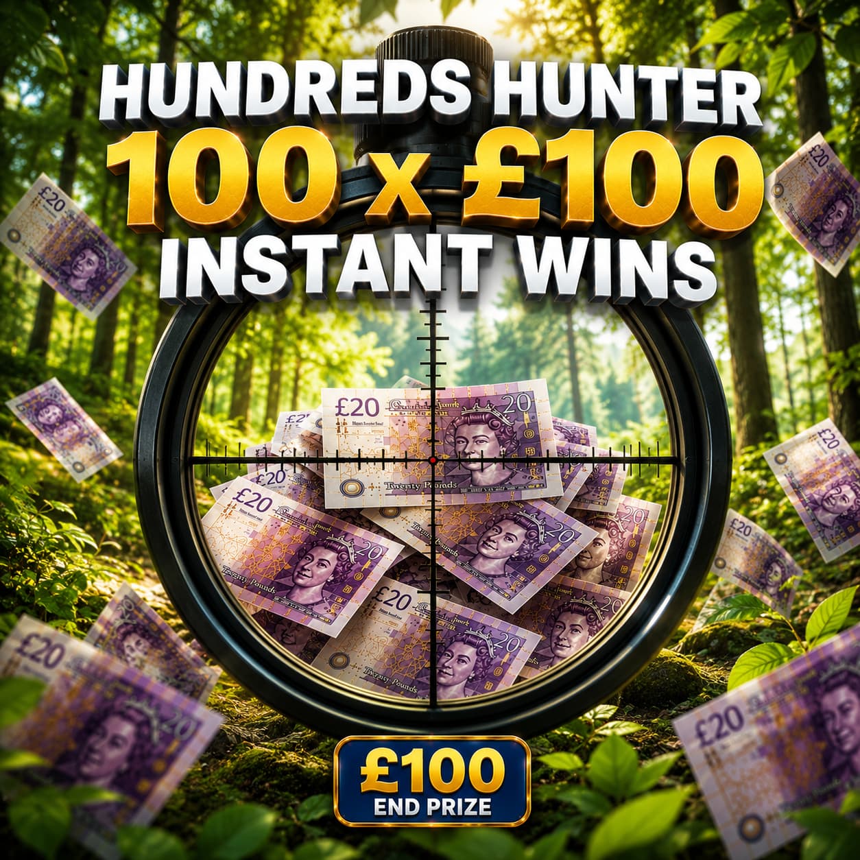 HUNDREDS HUNTER 🏹 - 100 x £100!