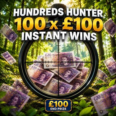 HUNDREDS HUNTER 🏹 - 100 x £100!
