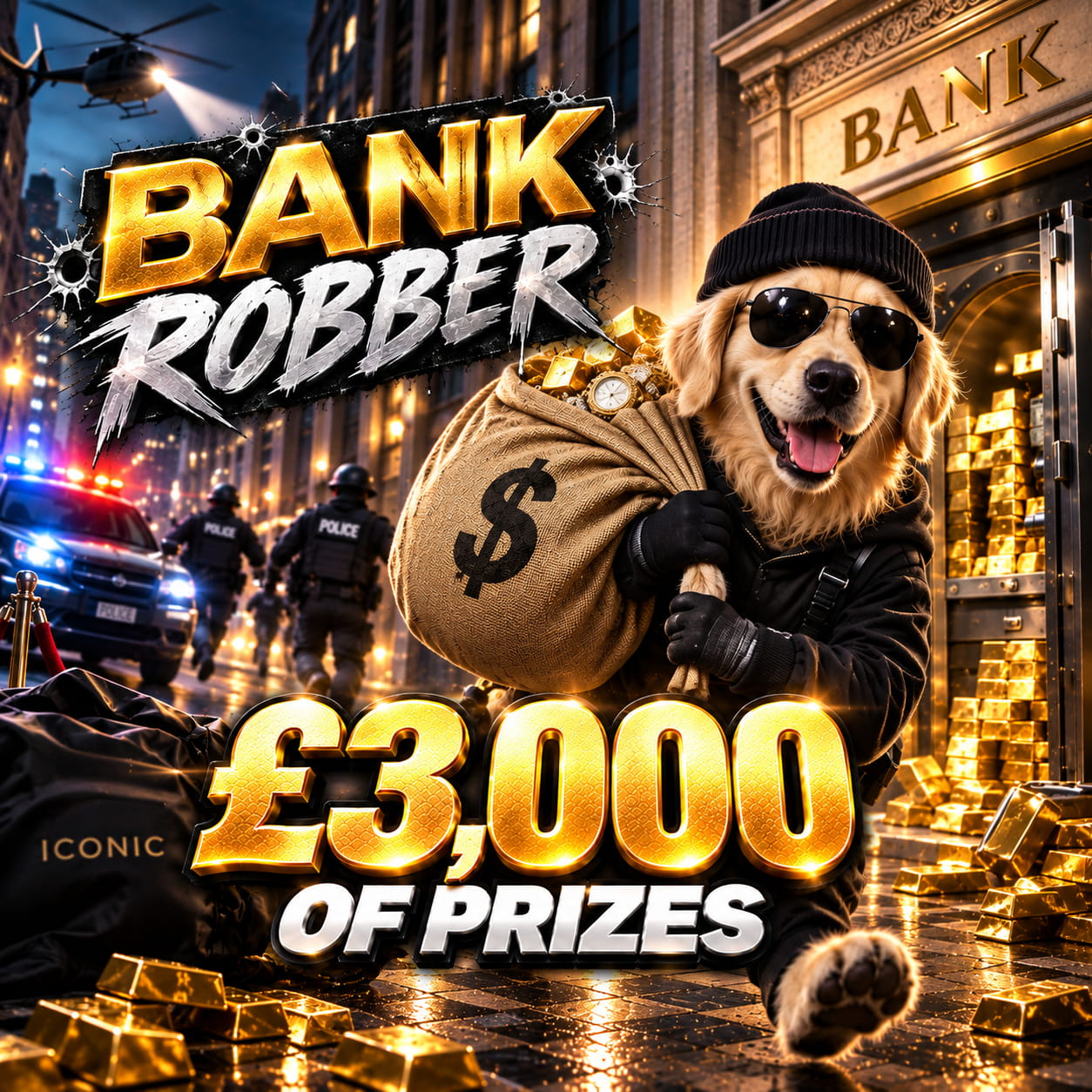 BANK ROBBER 💰 £3,000 OF PRIZES! 