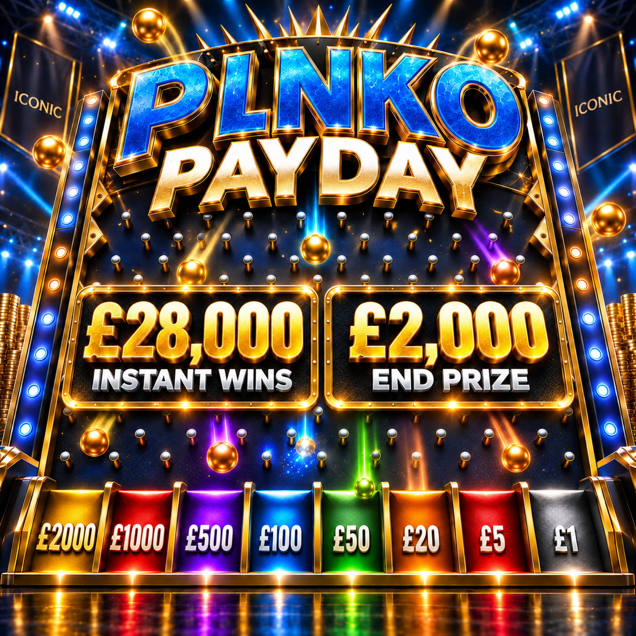 PLINKO PAYDAY 🎯 WIN UP TO £2,000 INSTANTLY!