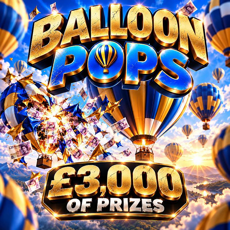 BALLOON POP 🎈 £3,000 OF PRIZES! 