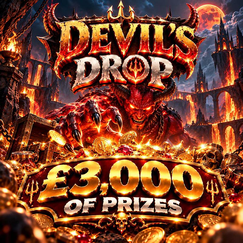 DEVIL'S DROP 😈 £3,000 OF PRIZES! 