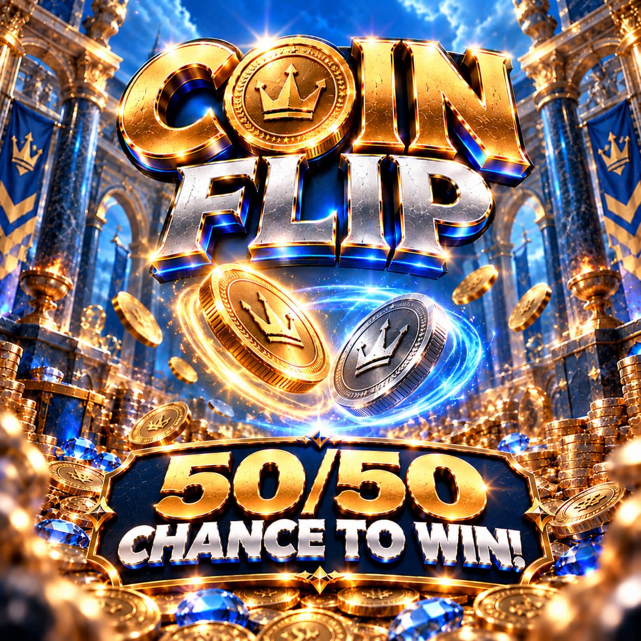 COIN FLIP 🪙 50/50 CHANCE TO WIN! 