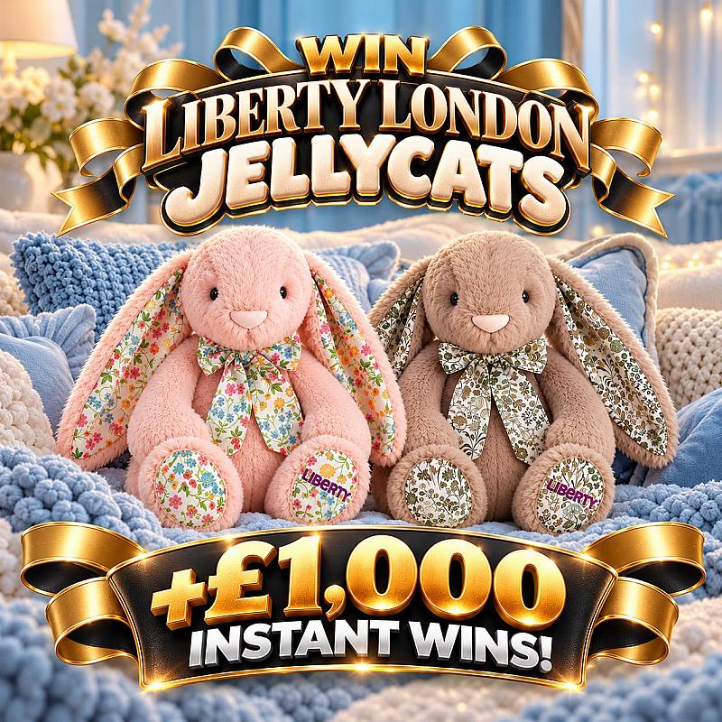 Liberty London Jellycats + INSTANT WINS! 