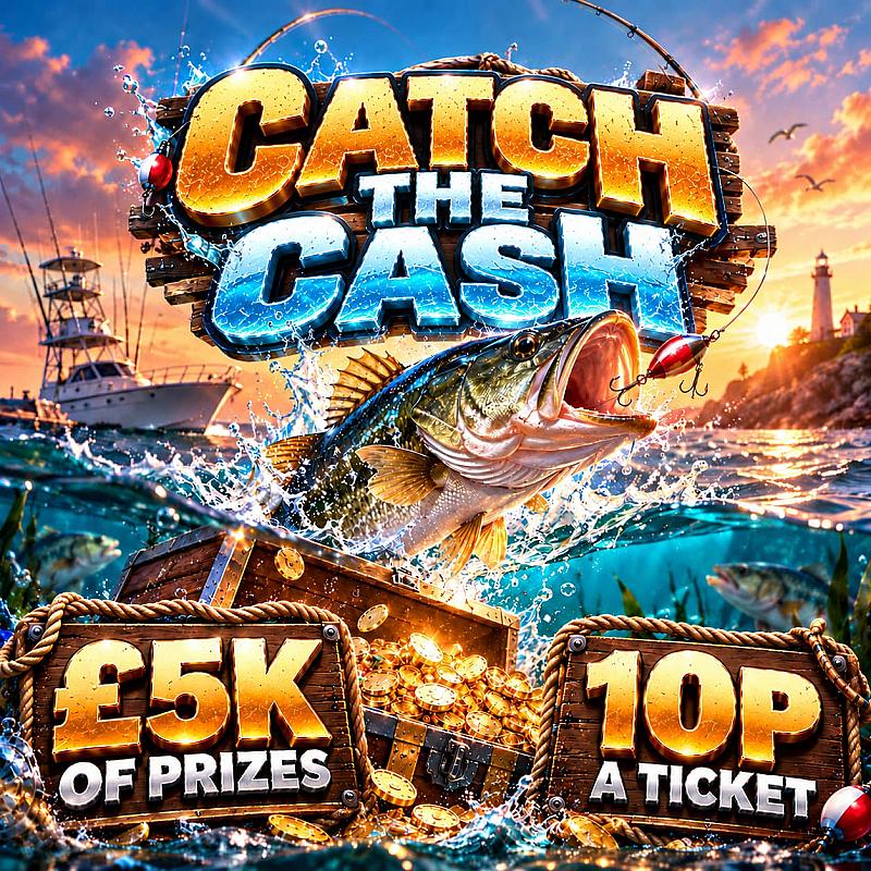CATCH THE CASH 🐋 £5,000 OF PRIZES! 