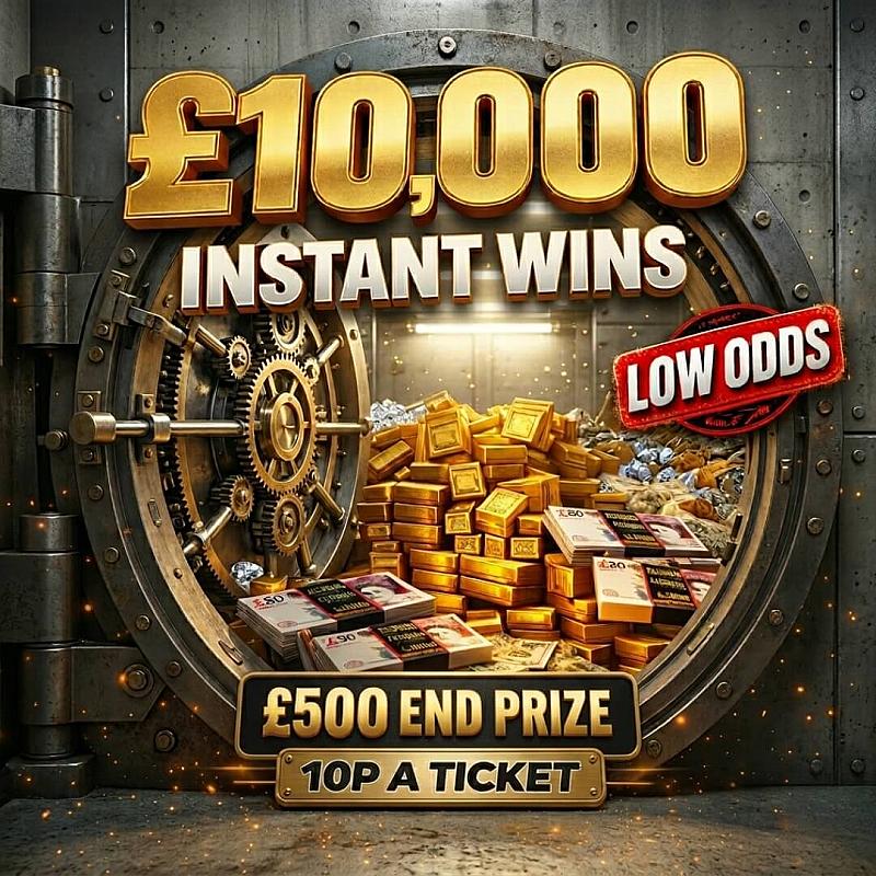 £10,000 INSTANT WINS - EXTRA LOW ODDS