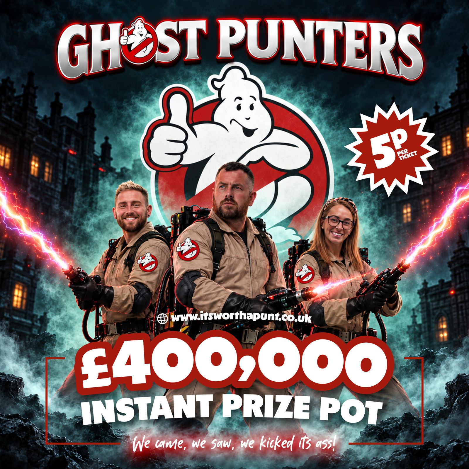 GHOST PUNTERS £400,000 INSTANT WINNER!