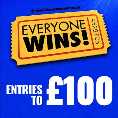 1 ENTRY TO £100 CASH - DRAWN 4TH NOVEMBER