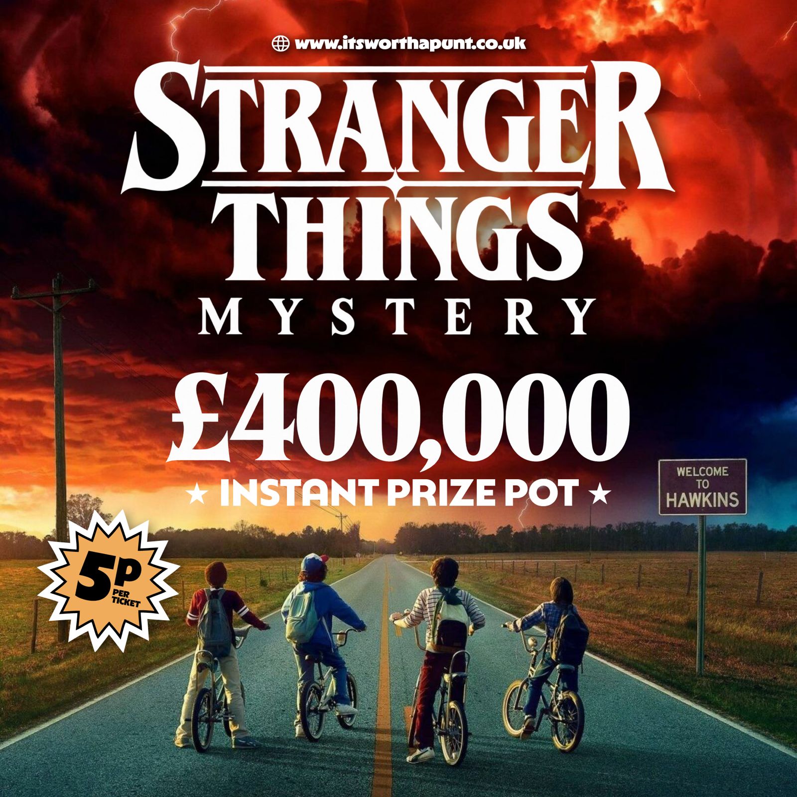 STRANGER THINGS MYSTERY INSTANT WINNER
