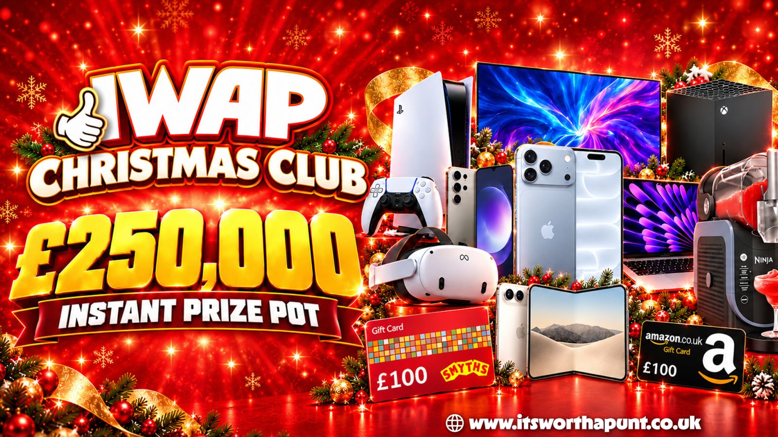 IWAP CHRISTMAS CLUB - £250,000 PRIZE POT