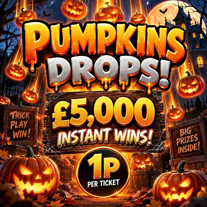 PUMPKIN DROPS - £5,000 INSTANT WIN PRIZE POT!