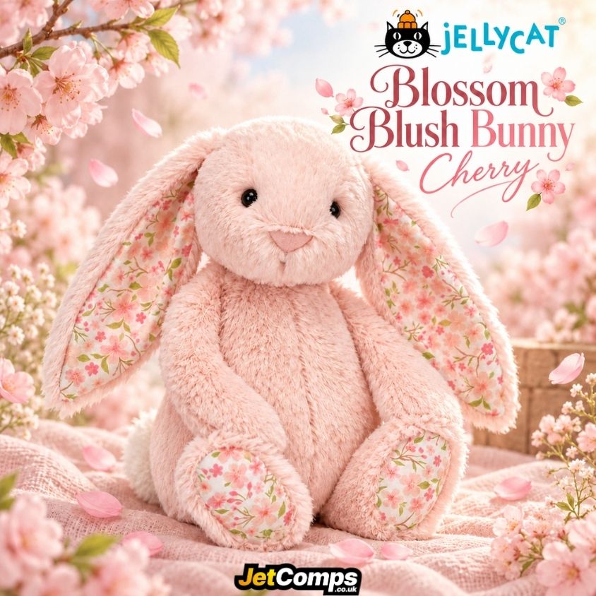 JellyCat Blossom Blush Bunny Cherry