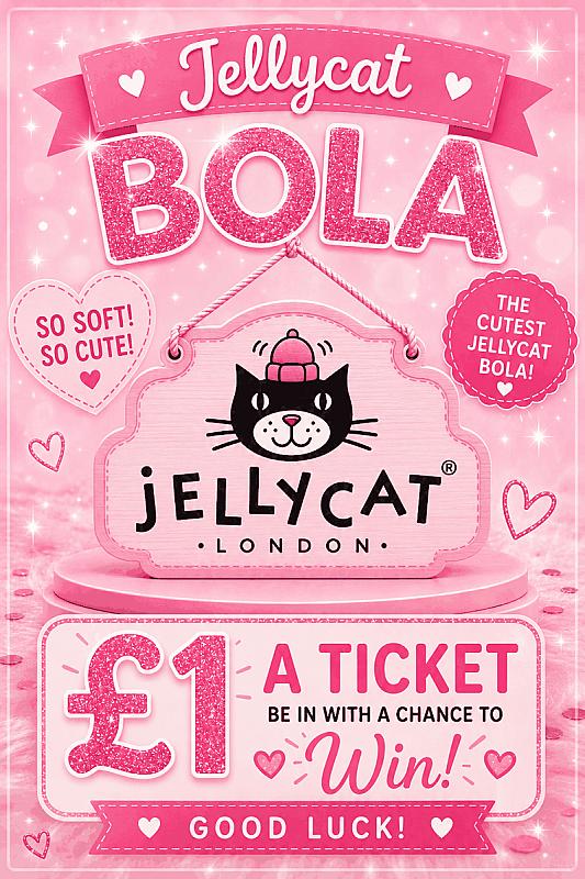 💖 Jellycat Bola – £1 a Ticket! 💖