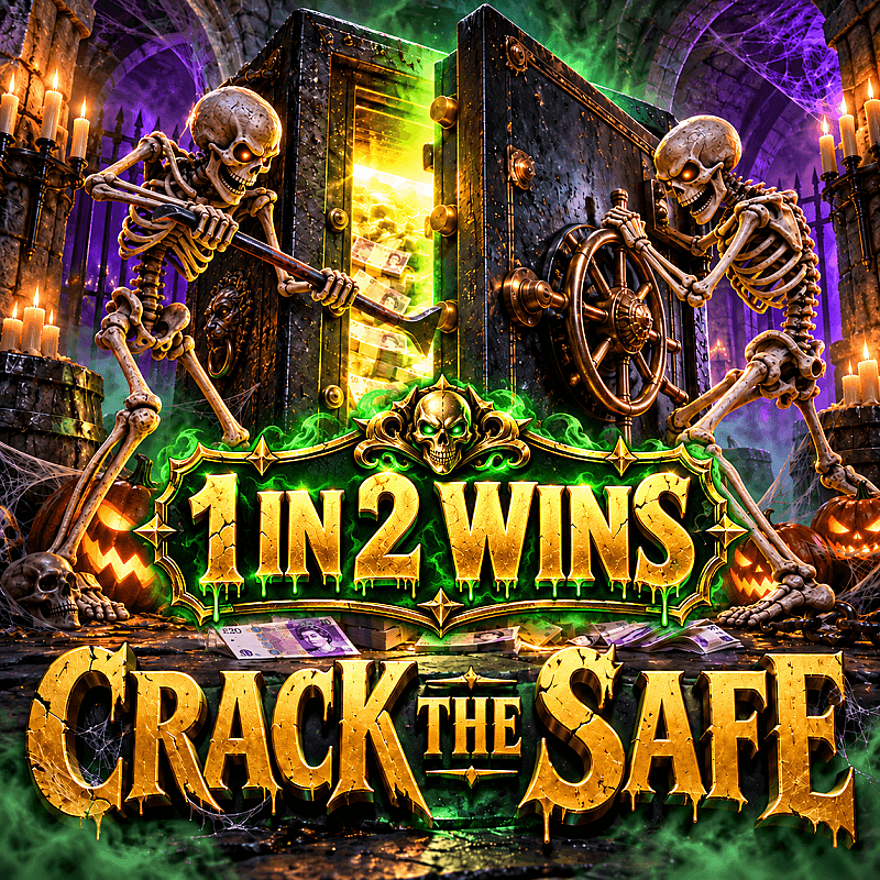 CRACK THE SAFE- 1 IN 2 WINS