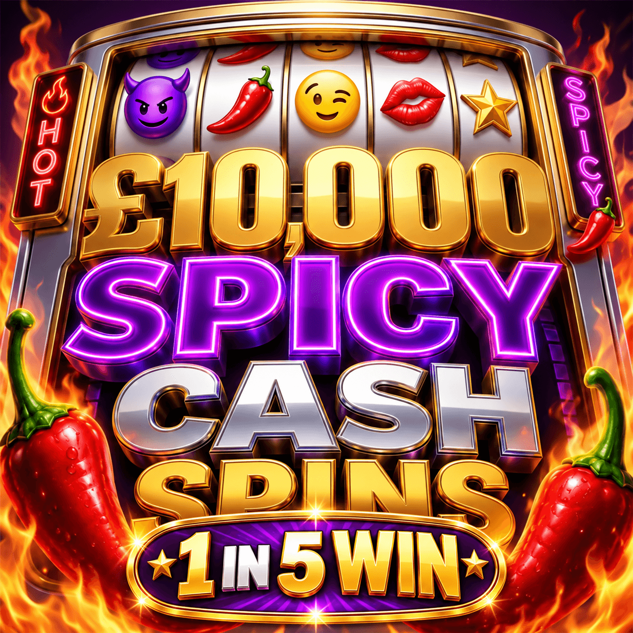 £10K SPICY CASH SPINS