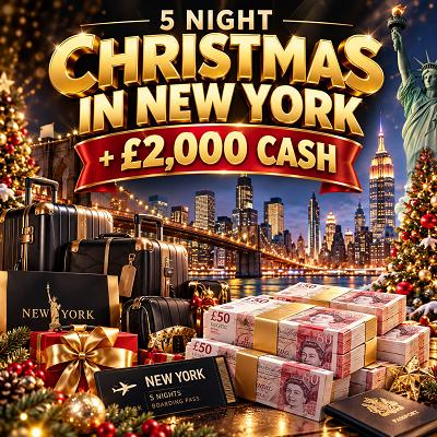 5 Night Christmas In New York (2027) Plus £2,000 or £4,000 Cash Alt