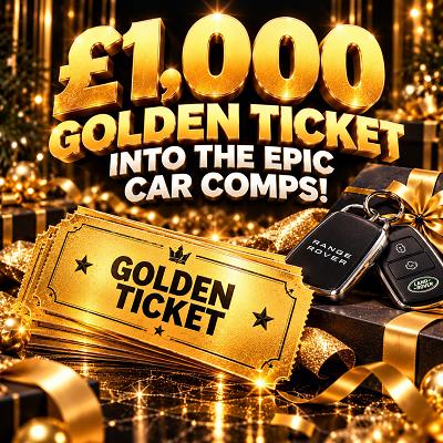 £1,000 Golden Ticket into the epic car comps!