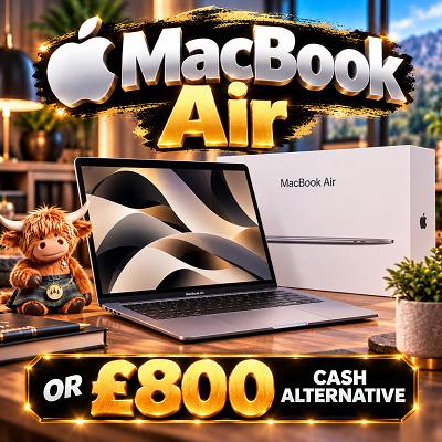 Apple MacBook Air or £800 Cash Alt