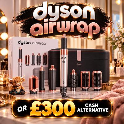 Dyson Airwrap or £300 Cash Alt